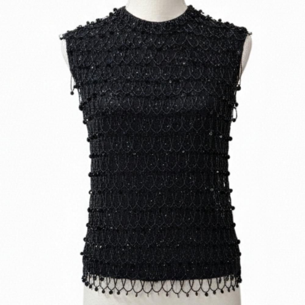 Franklin Simon Beaded Tank